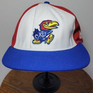 Adidas Kansas Jayhawks Red White and Blue Mens Baseball Hat Size 7 1/2